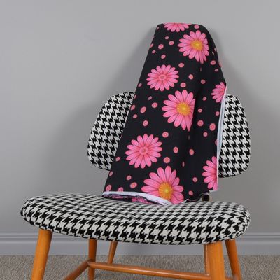 Marquerite svart-rosa trikå