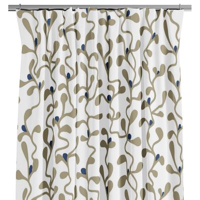 Lingonris beige gardiner