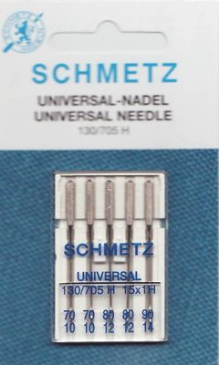 Symaskinsnålar Schmetz Universal blandad som du kan sy i det mesta med.