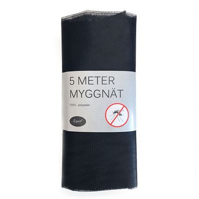 Myggnät svart 5m