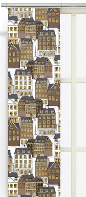 Panelgardine Gamlastan brun- nordisktextil.se