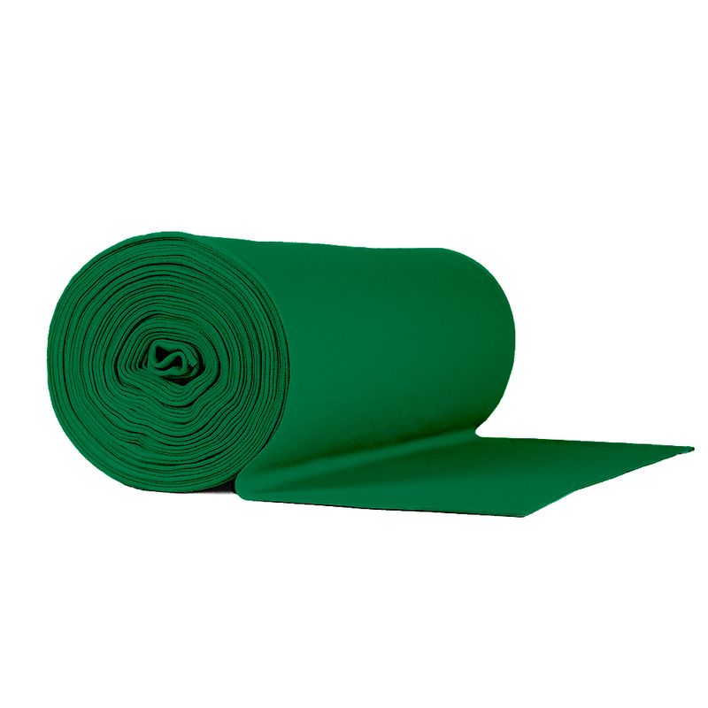Rundstickad muddväv i grönt med stretch. Anpassat för klädsömnad