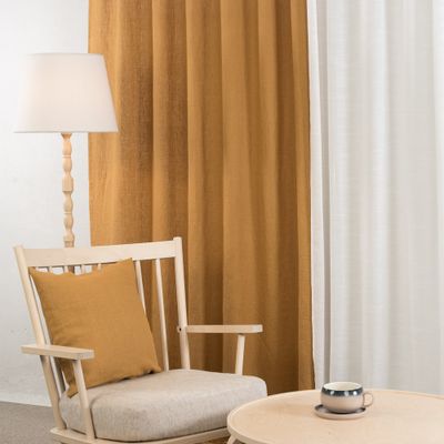 Verone Linne Ockra – Stentvättat 100 % Lin