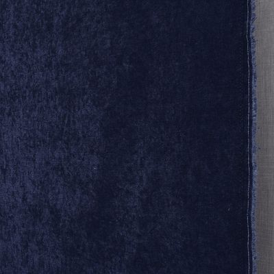 Chester blå enfärgat chenille möbeltyg med 100000 martindale i slitstyrka.