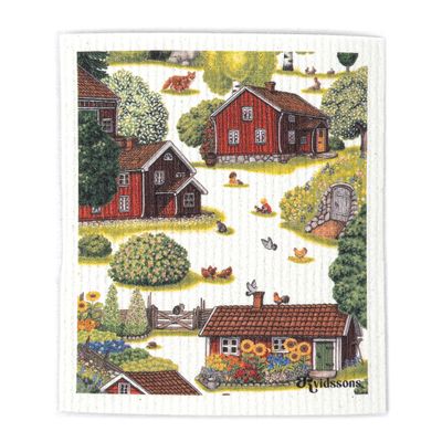 Ginklunda disktrasa – lantligt motiv i naturligt material
