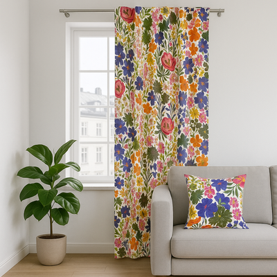 Med Ulvön kuddfodral får du en färgstark touch av den svenska sommarens blomsterprakt