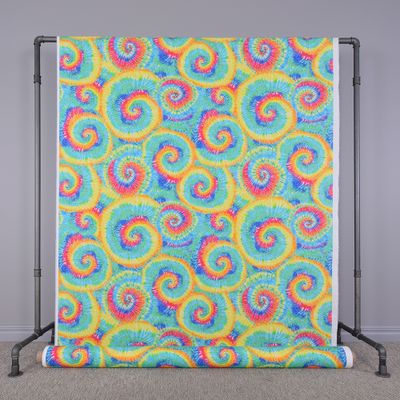 Tyg regnbågs färgat batik mönster - Rainbow swirl