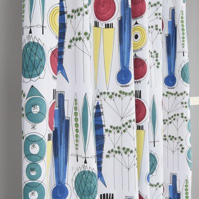 Köp tyg Picknick multi gardiner designat av Marianne Westman för Almedahls hos nordisktextil.se.