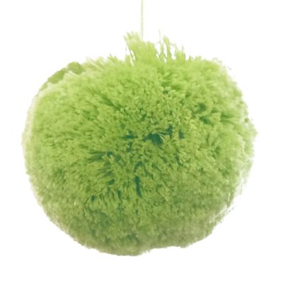 Lime pom pom garnboll från Paapii design sybehör, tofs till mössan.