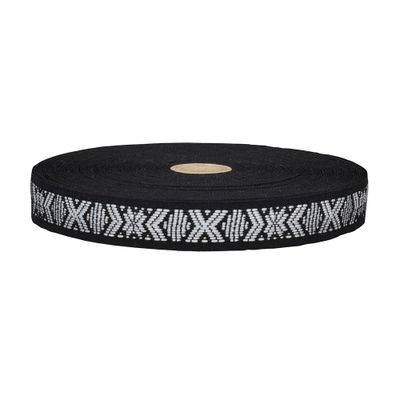 Reflexband Leksand svart 22 mm