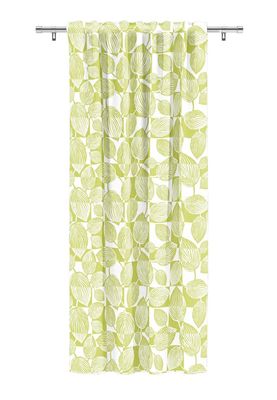 Gardintyg från Arvidssons Textil Lyckliga rut lime