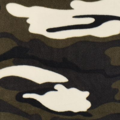 Mönstrad Fleece army grå tyg mönstrad fleece med camouflagemönster i grått att sy filtar och kläder av i mjuk antipill. Barn fleece