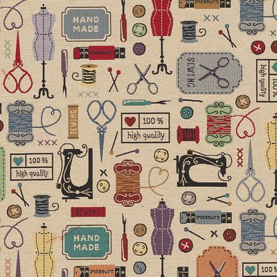 Vintage Sewing Atelier möbeltyg