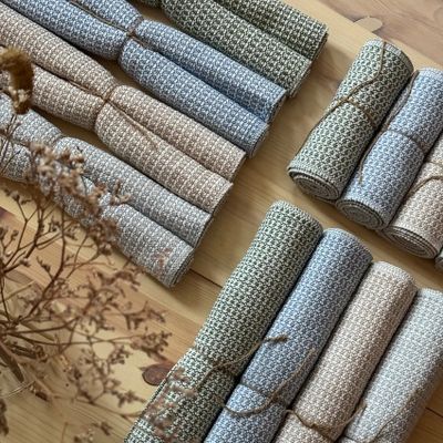 Sten recycle sand 15x140cm smal bordslöpare