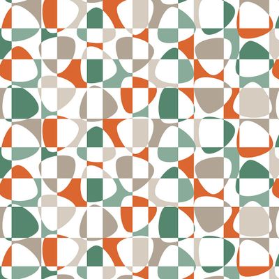 Vaxduk Mosaik orange - Rosahuset.com