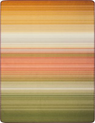 Woodland filt med horisontella ränder i naturinspirerade färger