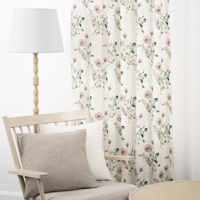 Lykke blommiga gardiner