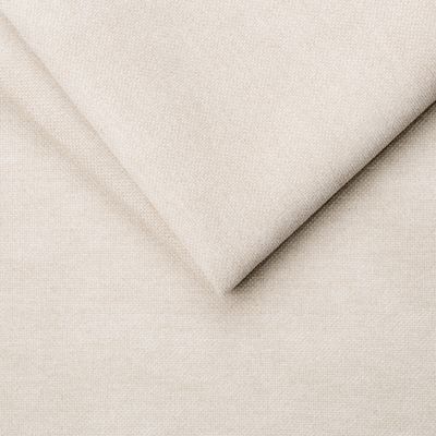 Detaljbild av Mistral Cream möbeltyg (krämvit chenille) som visar den mjuka ytan och textur. Tyget har extrem slitstyrka