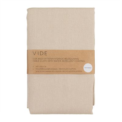 Vide Beige textilvaxduk med vattenavvisande akrylatbehandling i beige, vikt i originalförpackning.