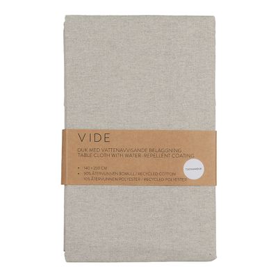 Vide Sand textilvaxduk i sandfärg med vattenavvisande akrylatbehandling, vikt i originalförpackning.