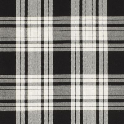 Tartan svart-vit ett stumt mode tyg som passar utmärkt till byxor, klänningar, kjolar och kavajer modetyg på metervara.