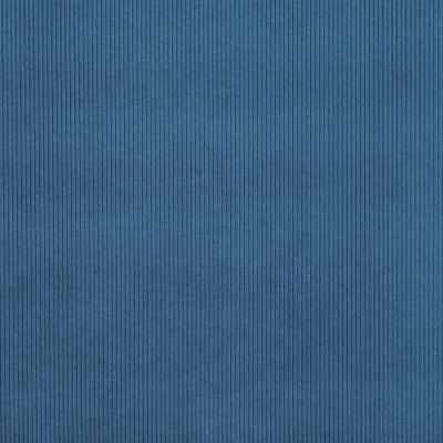 Blått ribbat manchestertyg Huggy – slitstarkt möbeltyg.