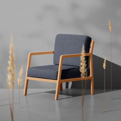 Dynväv denim metervara - Rosahuset.com