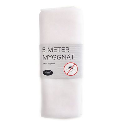 Myggnät vit 5m