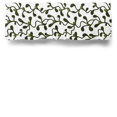 Lingonris grön kappmetervara med lingon - rosahuset.com