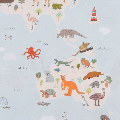 Poplin animals world map