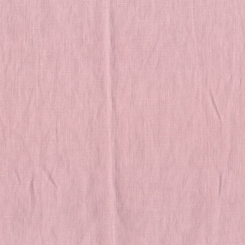 Stentvättat linne i rosa, tyget har en mjuk och tunn känsla och är rosa.