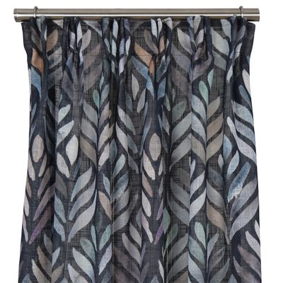 Blake svart/grön multibandsängder med retro blad- nordisktextil.se