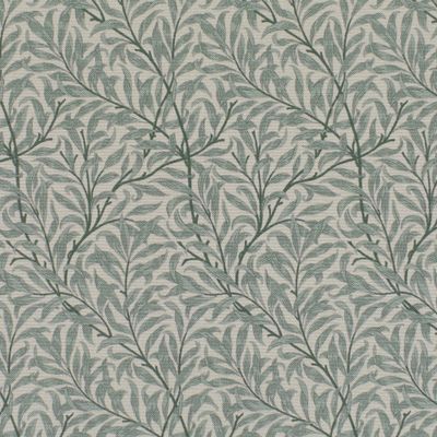 Ramas beige-mint tyg med kvistar och blad