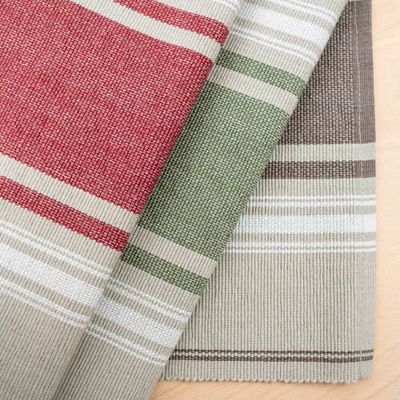 Löpare med ränder i olika färger – OEKO-TEX® certifierad.