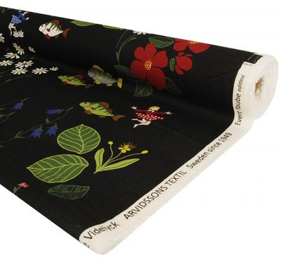 Himlajorden svart tyg