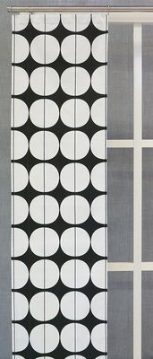 Panelgardiner Lane svart-vit design Teija Bruhn för Arvidssons Textil.
