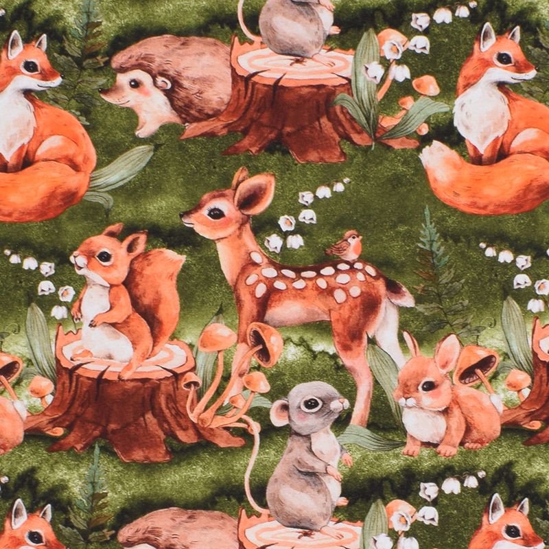 Konvalj, Bambi, Räv grön trikå