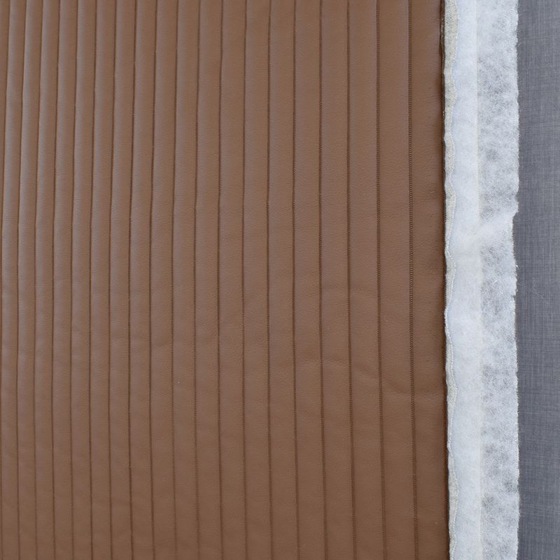 Brun randig galon - Rox fuskskinn för bil- och båtinredningar, 2,5 cm breda ränder