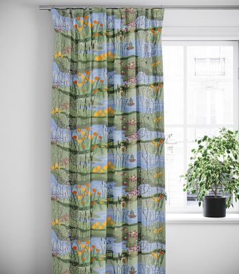 Naturens lycka multi gardiner multibandslängder med ett natur motiv- nordisktextil.se