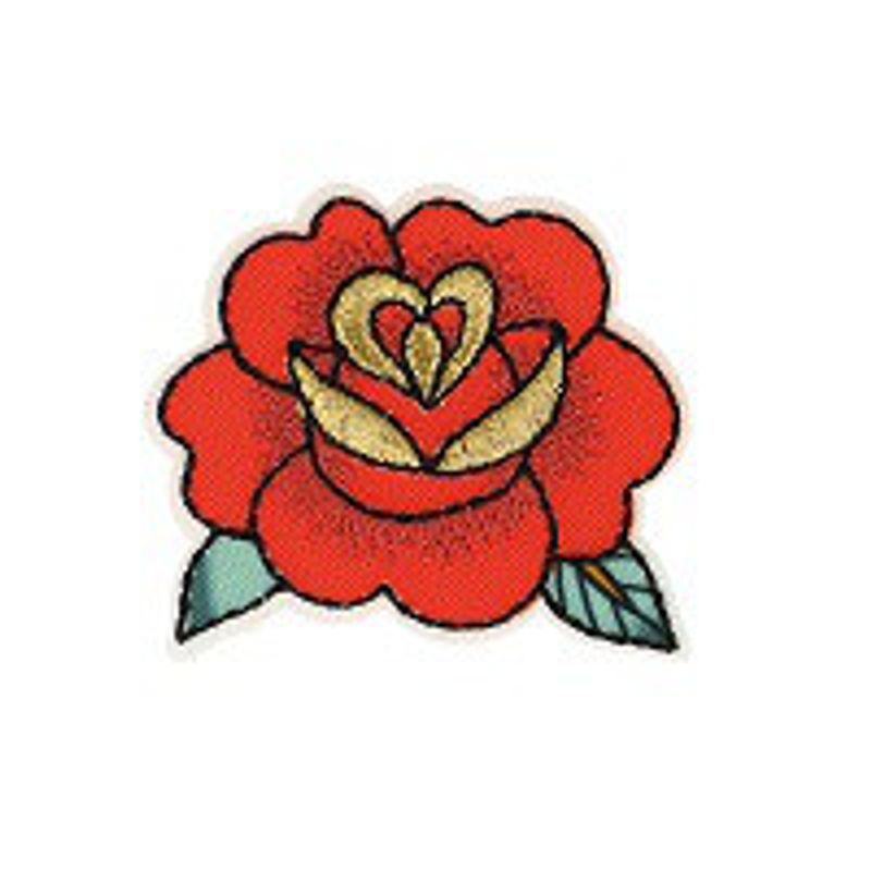 Tygmärke tattoo ros
