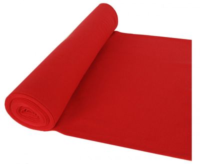 Mudd röd - Rundstickad muddväv röd säljs på metervara i våran webbutik online.