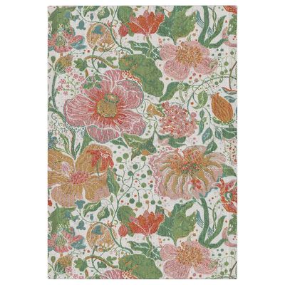 Fiona kökshandduk 35x50 cm med romantiskt blommönster i rosa och gröna toner från Ekelund