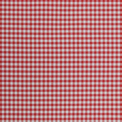 Gingham röd smårutigt tyg
