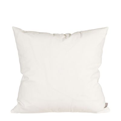 Baksidan av Julälg kuddfodral 45x45 cm med enfärgat vitt tyg.