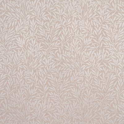 Textilvaxduk Madeleine beige CTC med tätt bladmönster i beige och linnefärgade toner.