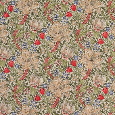 Gobelängtyg Verdelis i beige-multi med rikt klassiskt blommönster