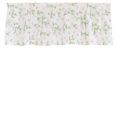Sonja gardinkappa med rosa blommor | nordisktextil.se