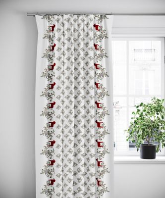 Gardintyg Kurbits bård grön-röd | Rosahuset.com