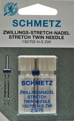 Tvillingnål stretch 2,5mm schmetz.