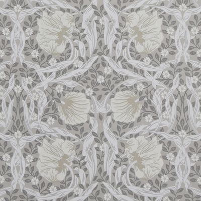 Grace beige tyg - Klassisk blommig Arts and Crafts design